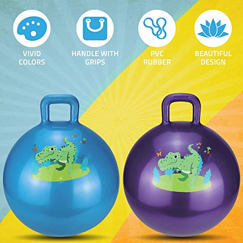 RIGMA Hopper Ball - Bouncy Ball with Handle - Air Pump Included - ...