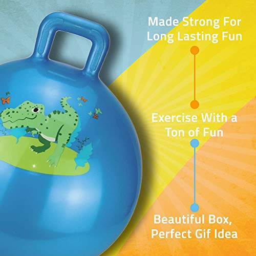 RIGMA Hopper Ball - Bouncy Ball with Handle - Air Pump Included - ...