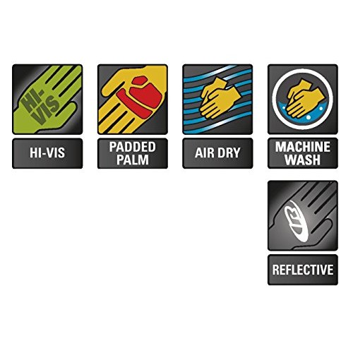 Glove, Rescue, Cut Resistant, L, Hi-Vis, Pr
