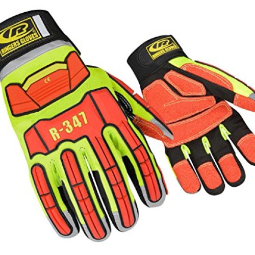 Glove, Rescue, Cut Resistant, L, Hi-Vis, Pr