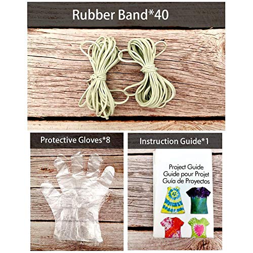 Tie Fabric Dye Kit, Vibrant 5 Colors Custom Tie-Dye Tie Dye DIY Ki...