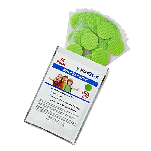 RiptGear Mosquito Patches - 78 Pack of Bug Stickers for Kids and A...