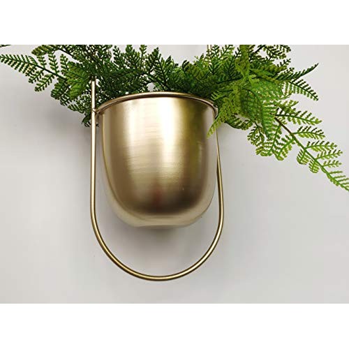 RISEON Boho Gold Metal Plant Hanger,Metal Wall and Ceiling Hanging...