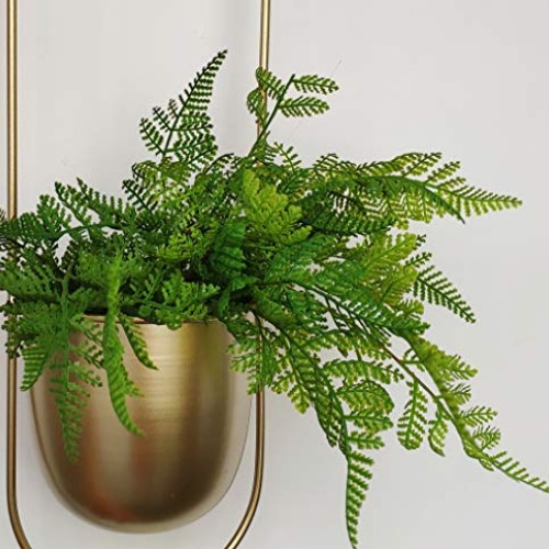 RISEON Boho Gold Metal Plant Hanger,Metal Wall and Ceiling Hanging...