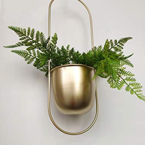 RISEON Boho Gold Metal Plant Hanger,Metal Wall and Ceiling Hanging...