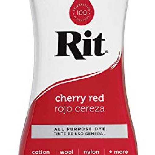 Liquid Fabric Dye, 8-Ounce, Cherry Red & Liquid Fabric Dye, 8-Ounc...
