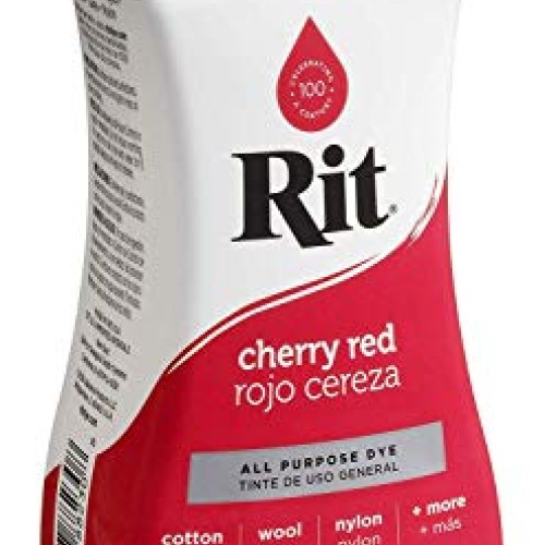 Liquid Fabric Dye, 8-Ounce, Cherry Red & Liquid Fabric Dye, 8-Ounc...