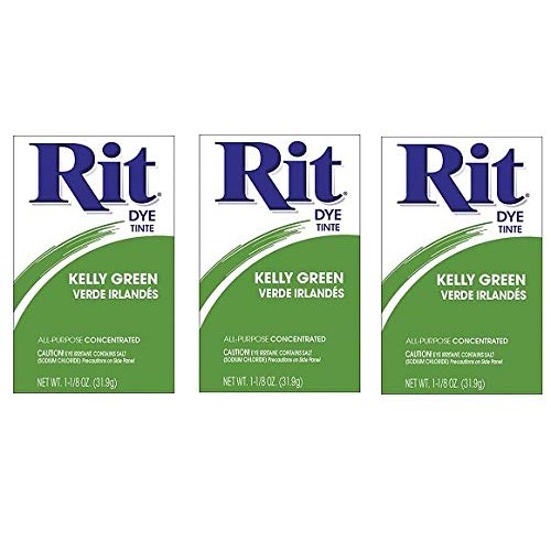 Rit Dye 3-32 11749 Powdered Fabric Dye, Kelly Green Тhrее Расk