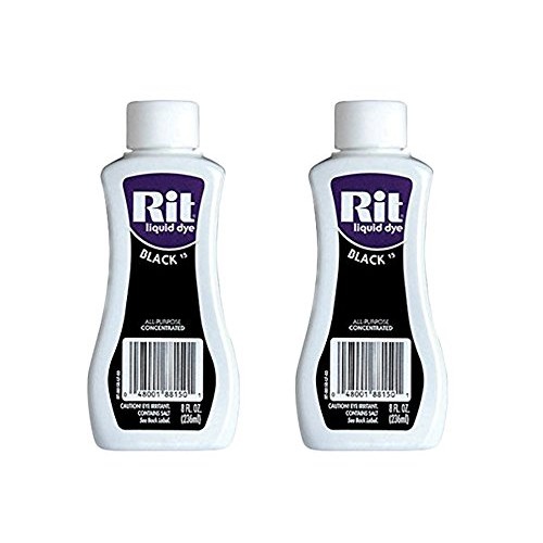 Rit Dye Liquid Fabric Dye, 8 fl oz, Black, 2-Pack
