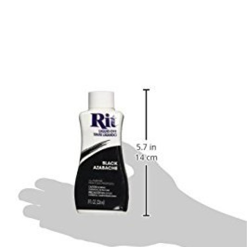 Rit Dye Liquid Fabric Dye, Black 8 oz Pack of 3