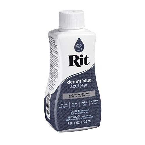 Rit Purpose Liquid Dye, 1-Pack, Denim Blue