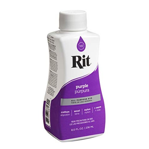 Rit Purpose Liquid Dye, 1-Pack, Purple, 8 Fl Oz