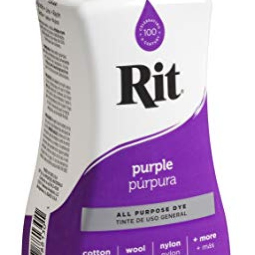 Rit Purpose Liquid Dye, 1-Pack, Purple, 8 Fl Oz