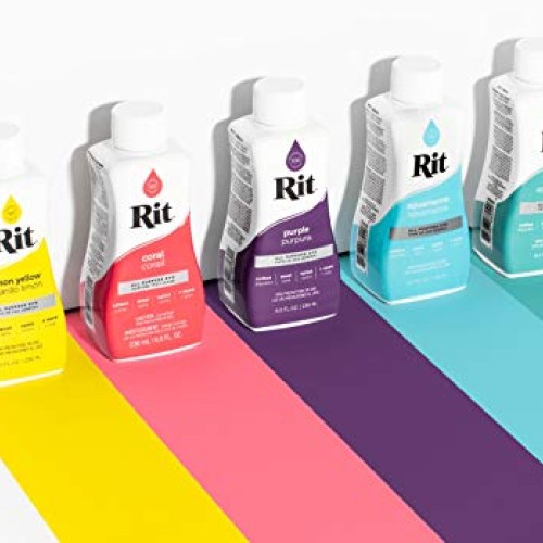 Rit Purpose Liquid Dye, 1-Pack, Purple, 8 Fl Oz