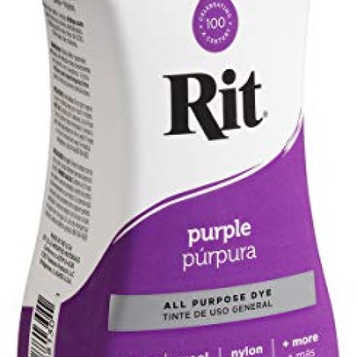 Rit Purpose Liquid Dye, 1-Pack, Purple, 8 Fl Oz