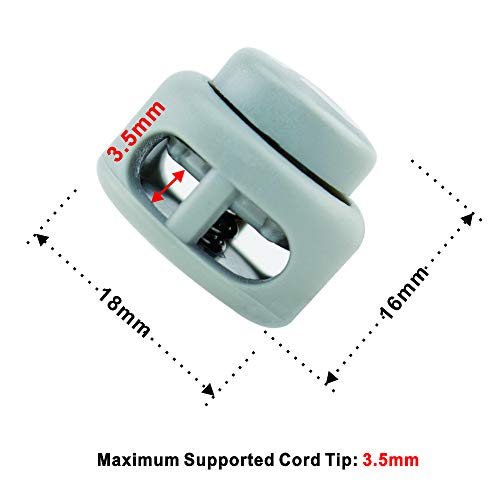 RJ-Sport Heavy Duty Cord Locks, Double Hole Drawstring Stopper Fas...
