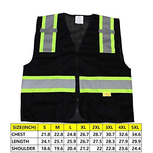 RK Safety 9813 Two Tone High Visibility Safety Vest with Reflectiv...