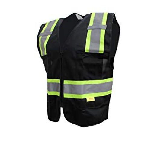 RK Safety 9813 Two Tone High Visibility Safety Vest with Reflectiv...
