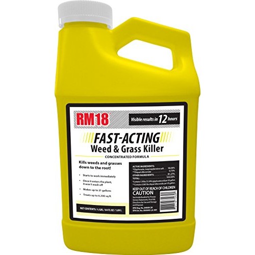 RM18 Fast -Acting Weed and Grass Killer, 64-ounce