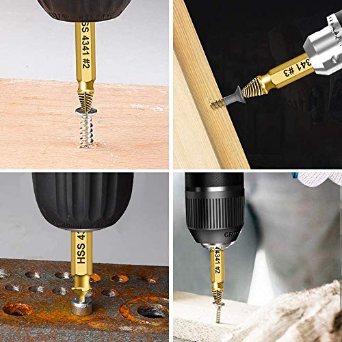 Stripped Screw Extractor Set and Damaged Screw Extractor Kit, Easy...