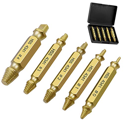 Stripped Screw Extractor Set and Damaged Screw Extractor Kit, Easy...