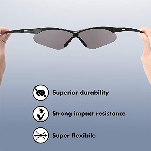 ROAR Smoke Premium Safety Glasses 6 pairs per box Eyewear Protecti...