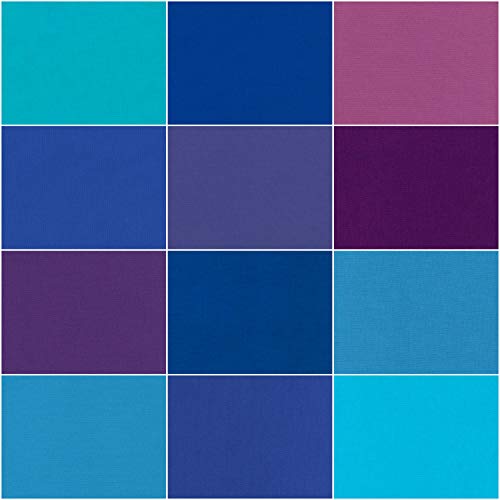 Kona Cotton Solids Peacock Charm Square 42 5-inch Squares Charm Pa...