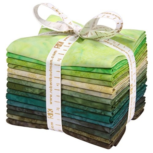 Lunn Studios Artisan Batiks Prisma Dyes Rainforest 15 Fat Quarters...