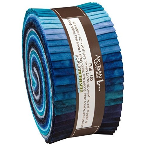 Lunn Studios PRISMA DYES OPEN WATERS BATIKS Roll Up 2.5 Precut Co...
