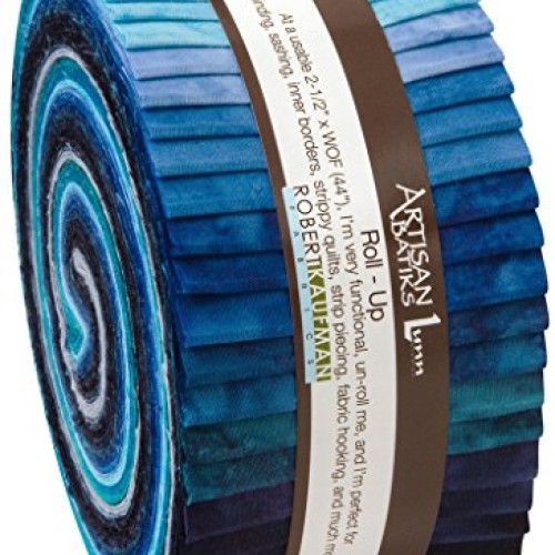 Lunn Studios PRISMA DYES OPEN WATERS BATIKS Roll Up 2.5 Precut Co...