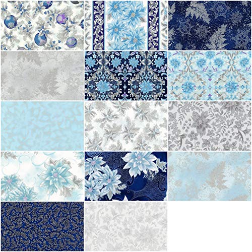 Peggy Toole Holiday Flourish 12 Peacock Ten Square 42 10-inch Squa...