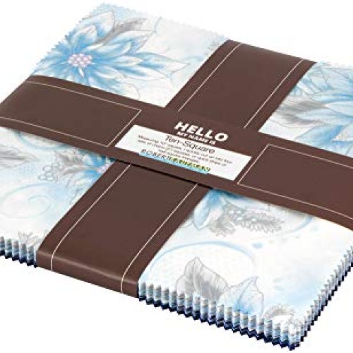 Peggy Toole Holiday Flourish 12 Peacock Ten Square 42 10-inch Squa...