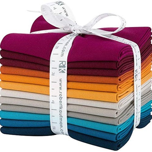 Robert Kaufman Kona Cotton Solids Tuscan Skies Fat Quarter Bundle ...