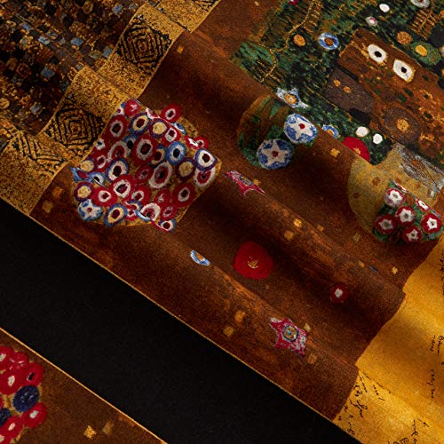 Kaufman Gustav Klimt Tree Panel Gold Metallic Fabric