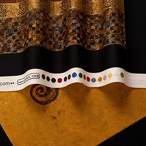 Kaufman Gustav Klimt Tree Panel Gold Metallic Fabric
