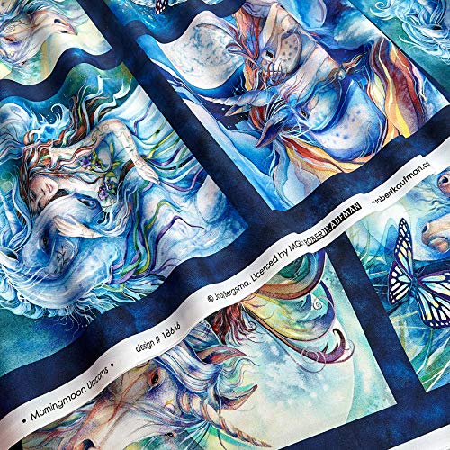 Kaufman Morningmoon Unicorns 24 Panel Wild Fabric