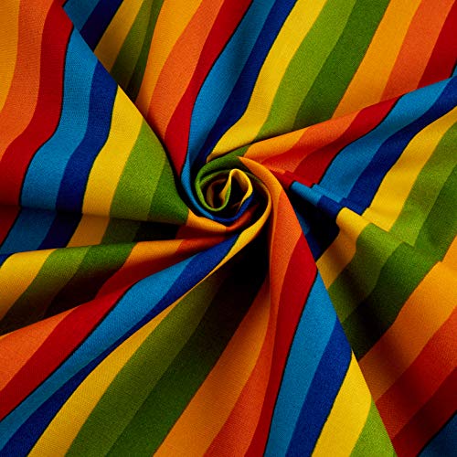 Robert Kaufman DI-506 Celebrate Seuss Squiggle Stripe Fabric by Th...