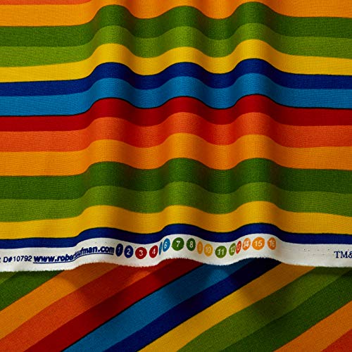 Robert Kaufman DI-506 Celebrate Seuss Squiggle Stripe Fabric by Th...