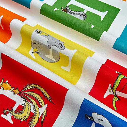 Robert Kaufman Dr. Seuss ABC 24in Panel Adventure Fabric
