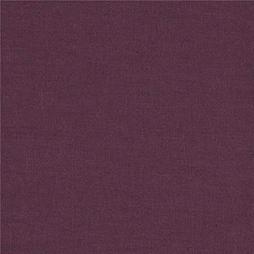 Robert Kaufman Essex Linen Blend Fabric, Plum, Fabric By The Yard