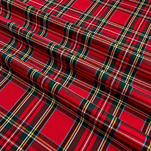 Robert Kaufman Kaufman House of Wales Lawn Plaid Red Fabric By The...