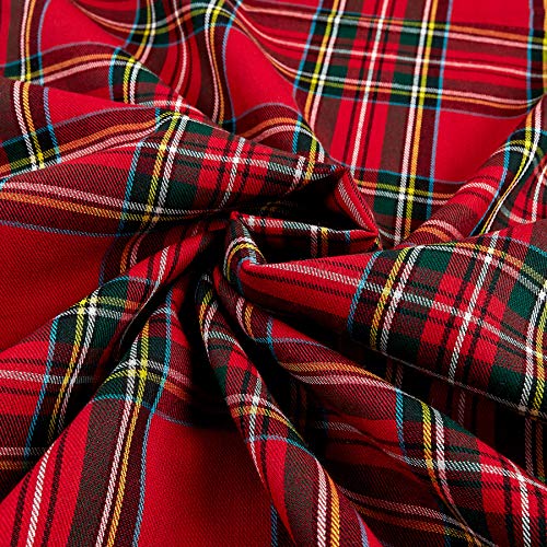Robert Kaufman Kaufman House of Wales Lawn Plaid Red Fabric By The...