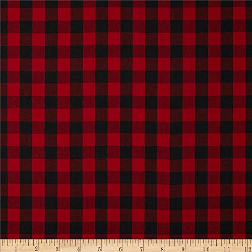 Robert Kaufman Kaufman House of Wales Lawn Plaid Red Fabric By The...