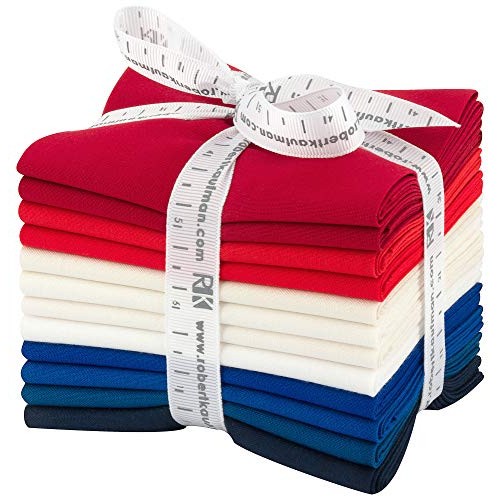 Robert Kaufman Kaufman Kona Cotton Fat Quarter Bundles 12 Pcs Patr...