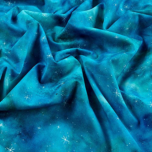 Robert Kaufman Kaufman Morningmoon Fairies Prairie Sky Blender Tex...