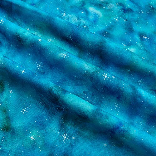 Robert Kaufman Kaufman Morningmoon Fairies Prairie Sky Blender Tex...