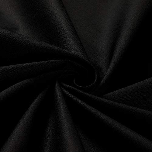 Robert Kaufman Kona Premium Cotton Jet Black Fabric By The Yard