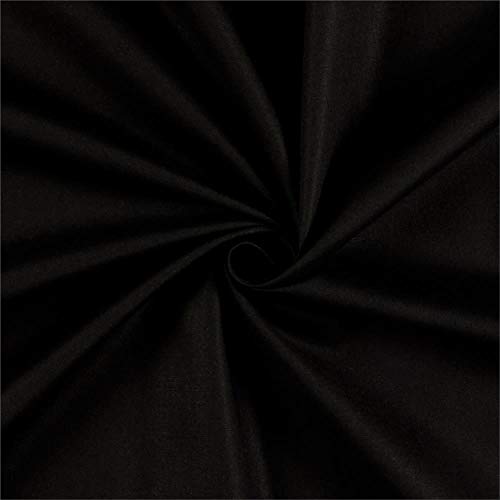 Robert Kaufman Kona Premium Cotton Jet Black Fabric By The Yard
