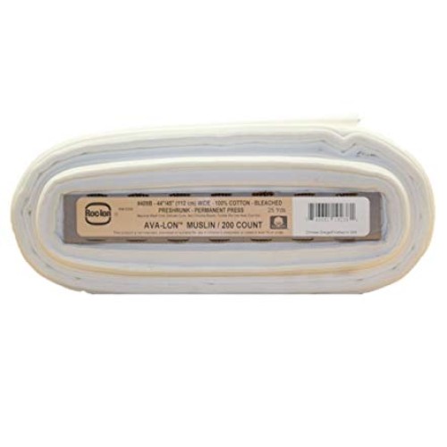 Rockland 200 Count Muslin, 44/45-Inch, Bleached/White 1 Unit