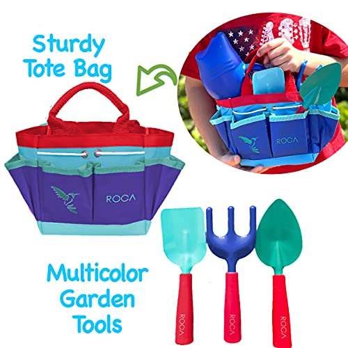 Kids Gardening Tools with Shark Watering Can and Kids Gardening Gl...